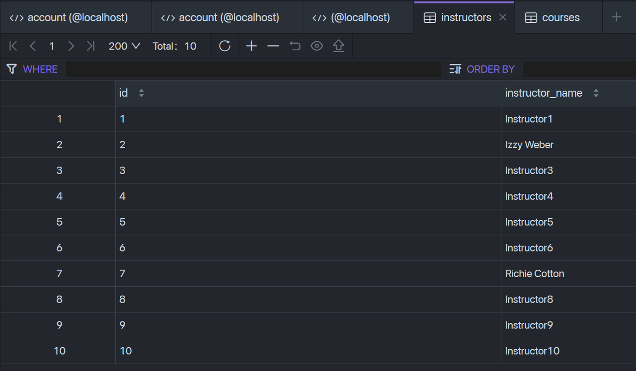 mysql