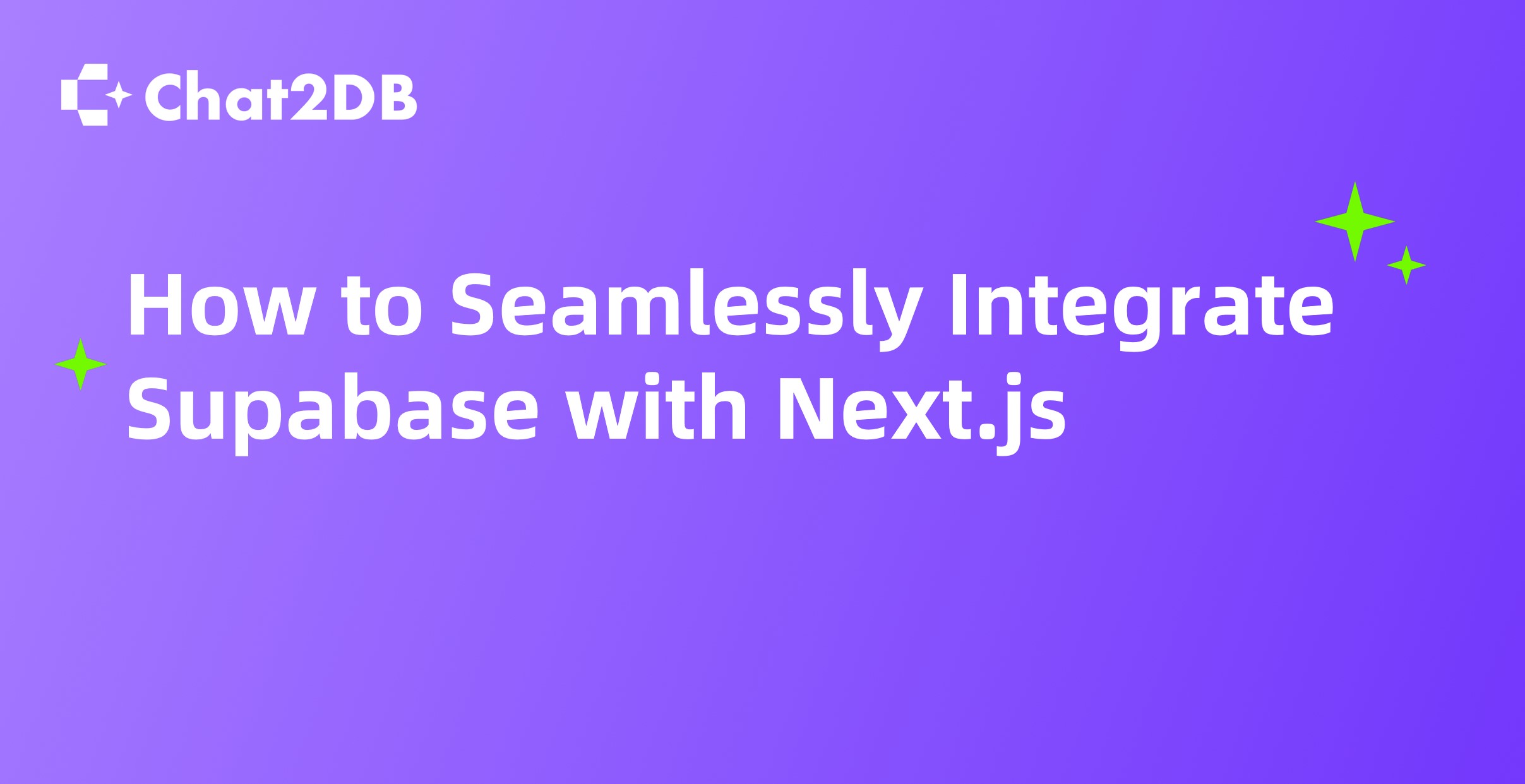 How to Seamlessly Integrate Supabase with Next.js