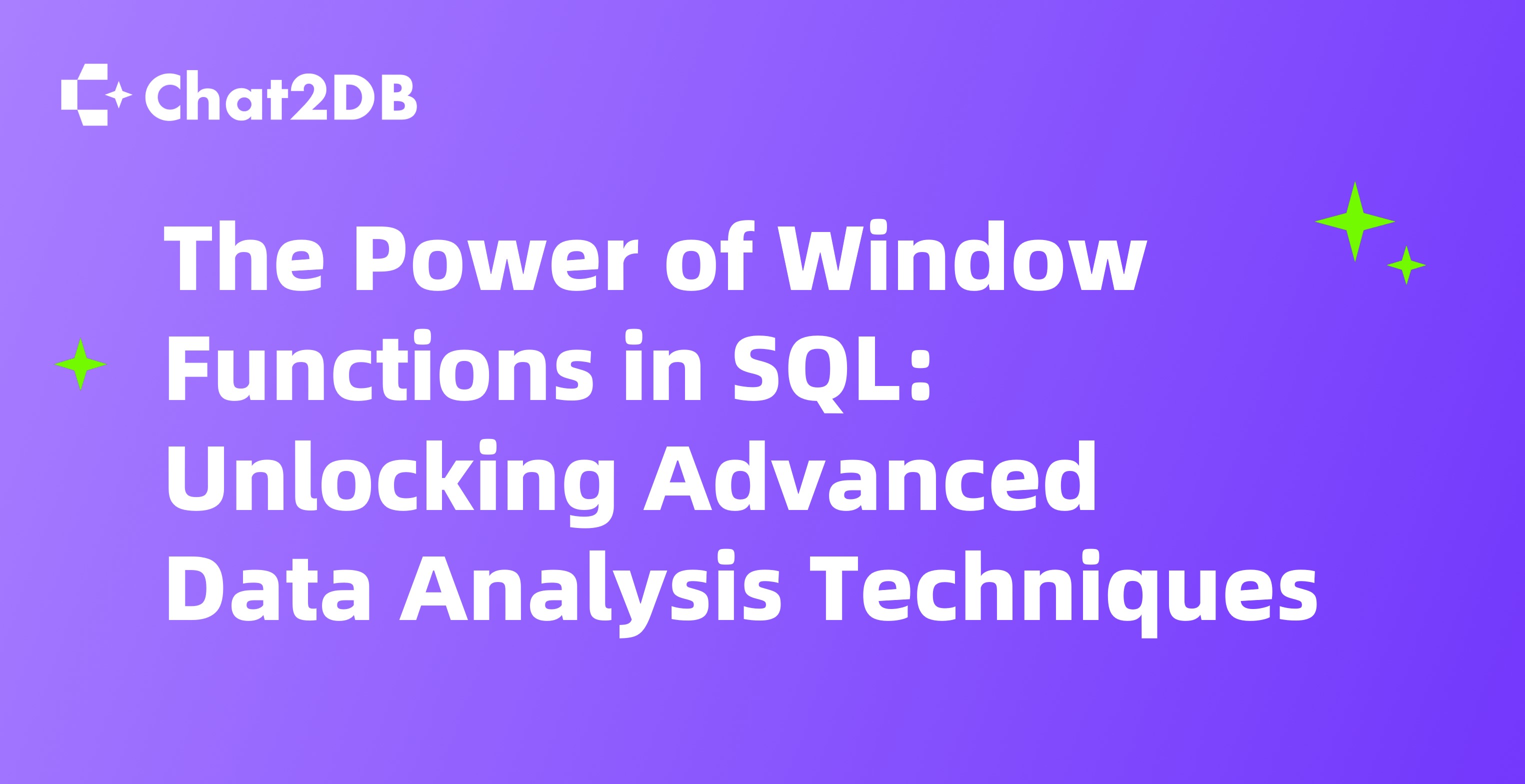 The Power of Window Functions in SQL: Unlocking Advanced Data Analysis Techniques