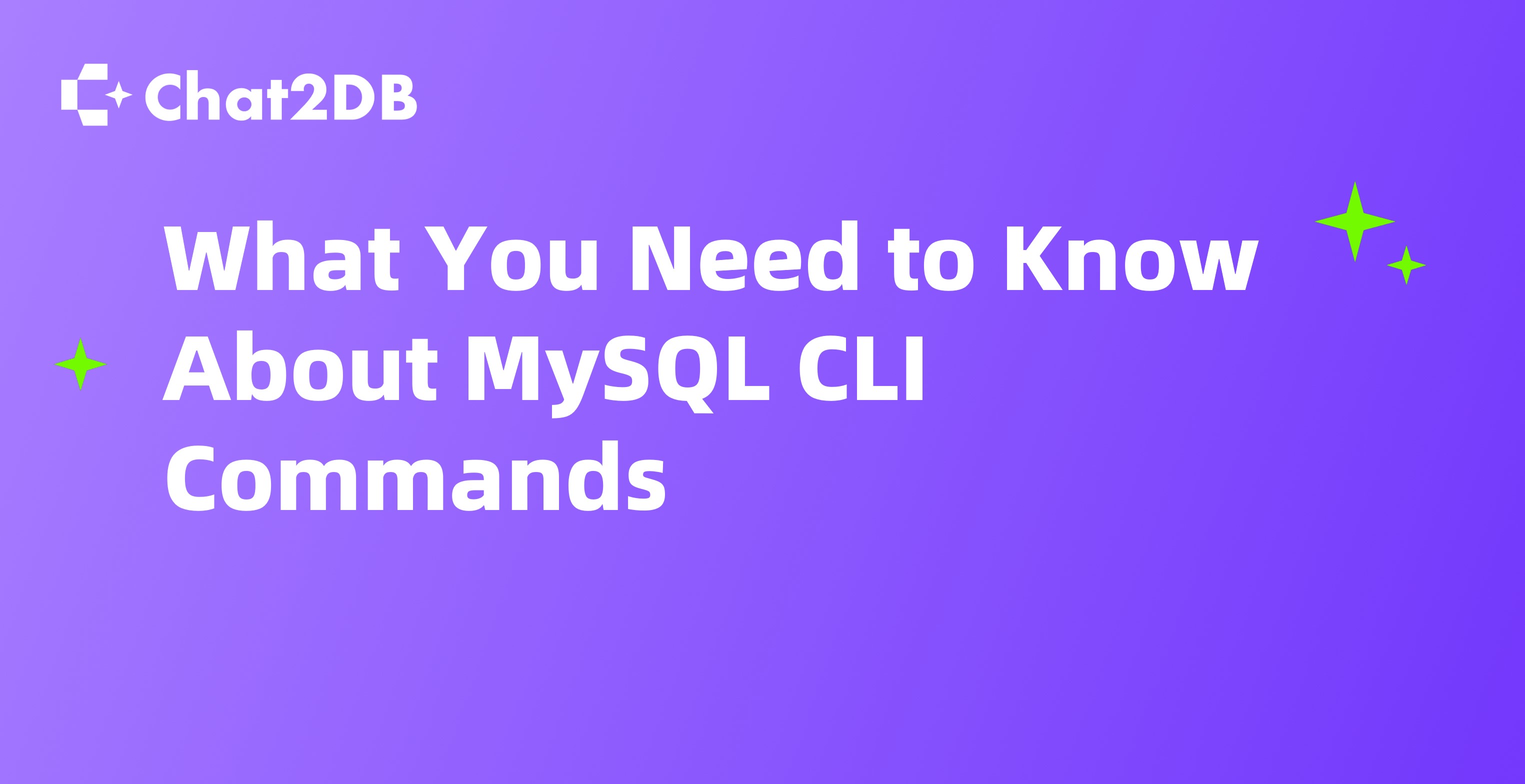 What You Need to Know About MySQL CLI Commands