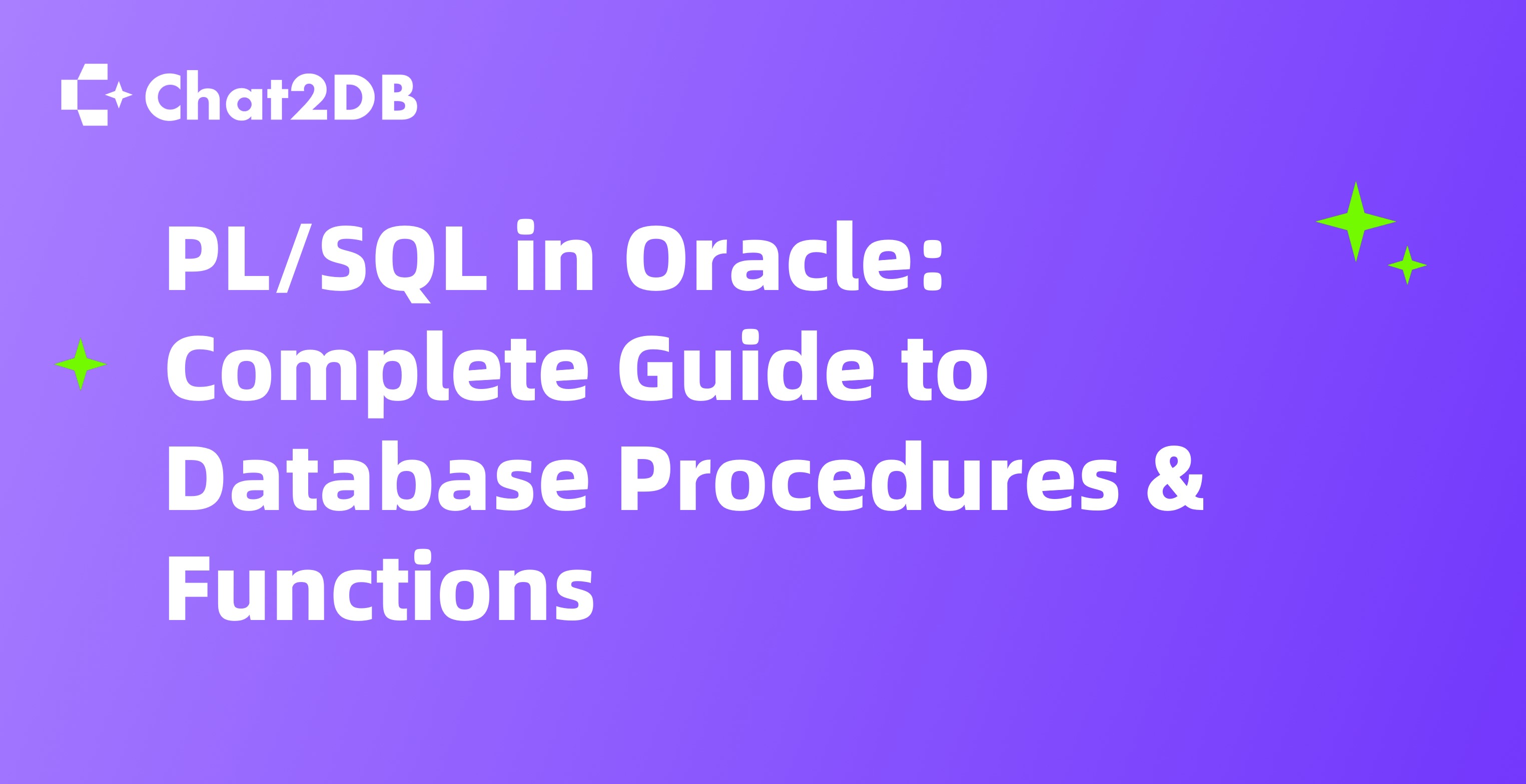 PL/SQL in Oracle: Complete Guide to Database Procedures & Functions