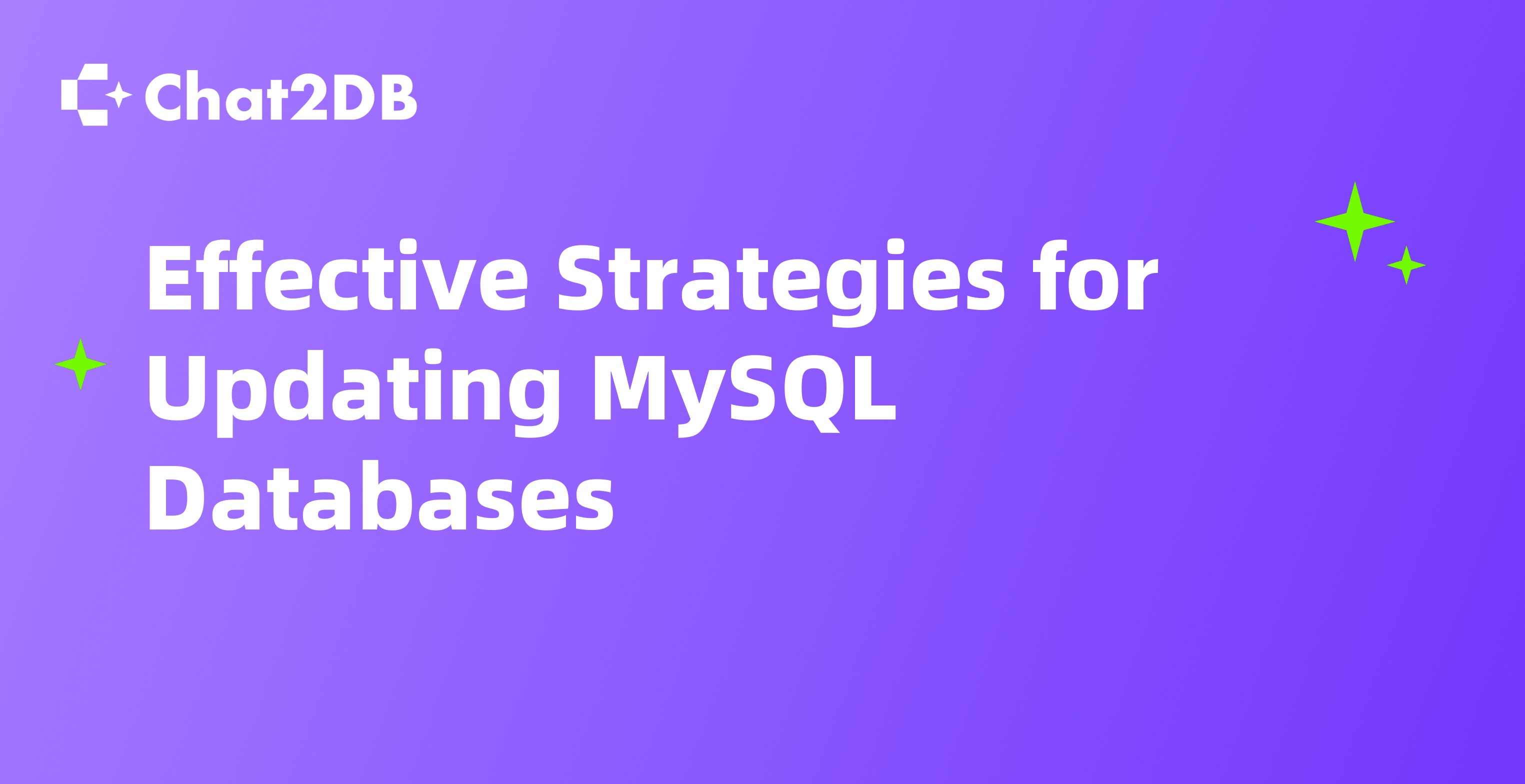 Effective Strategies for Updating MySQL Databases